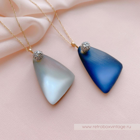 ALEXIS BITTAR Кулон на цепочке «Осколки серебристого метеорита»