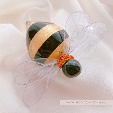 CILEA PARIS Брошь "Золотой шмель: большой» /  Коллекция "Пчелы"