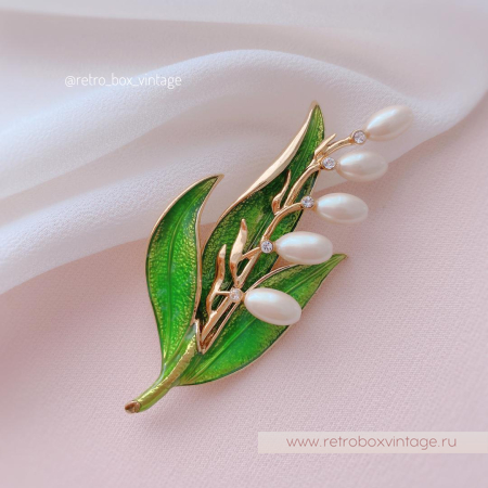 MONET Брошь «Майский ландыш»