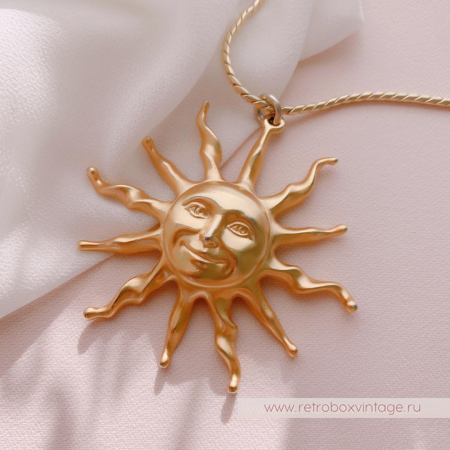 ANNE KLEIN Кулон на цепочке «Золотое солнце»