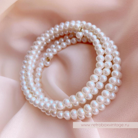 CAROLEE Браслет-спираль "Жемчужная грация"