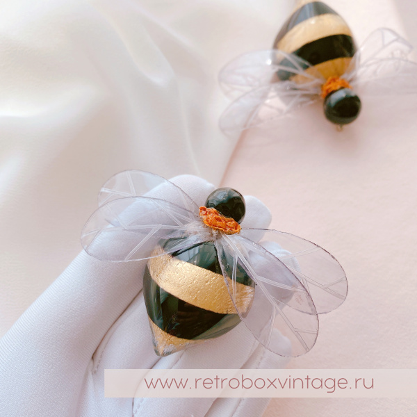 CILEA PARIS Брошь "Золотой шмель: средний» /  Коллекция "Пчелы"