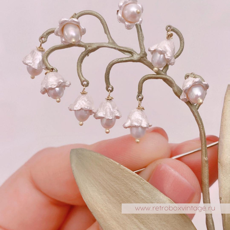 MICHAEL MICHAUD Брошь «Майский ландыш эксклюзив»