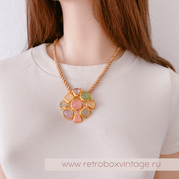 HEIDI DAUS Шнур-корд для брошей и кулонов «Элегантные чувства: карамель» (сферы)