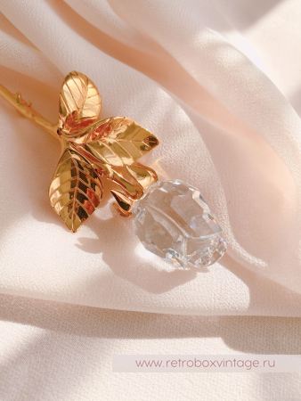 SWAROVSKI Брошь "Хрустальная роза" Коллекция Crystal Memories