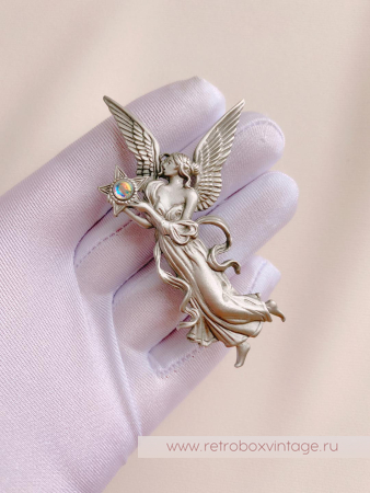 JJ / JONET JEWELRY Брошь «Ангел утренней звезды: серебро»