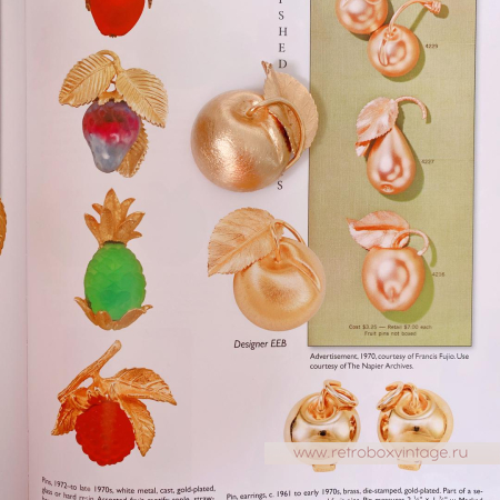 NAPIER Брошь «Золотое яблоко»