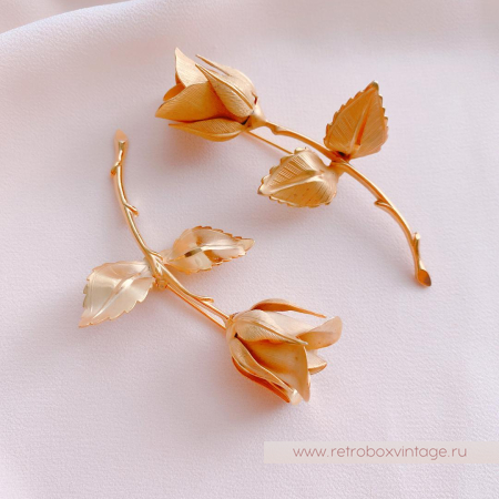 GIOVANNI Брошь «Легенда о рождественской розе: золото»