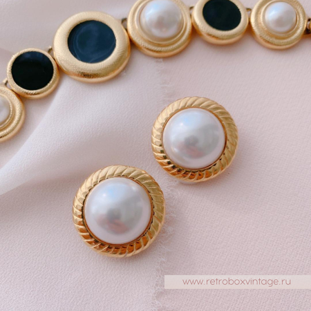 KJL / KENNETH J LANE Клипсы «Барбара» с культивированным жемчугом