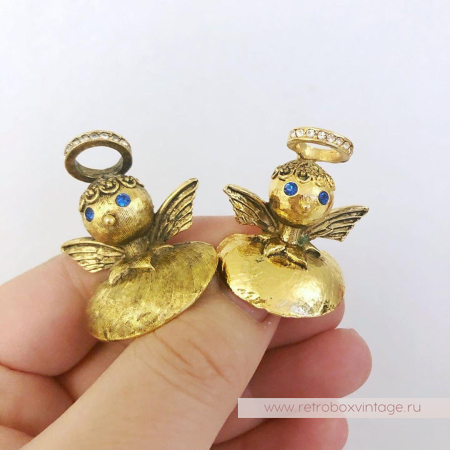 TORTOLANI Брошь наплечная «АНГЕЛОЧЕК: КОЛЛЕКЦИЯ «Голос совести»