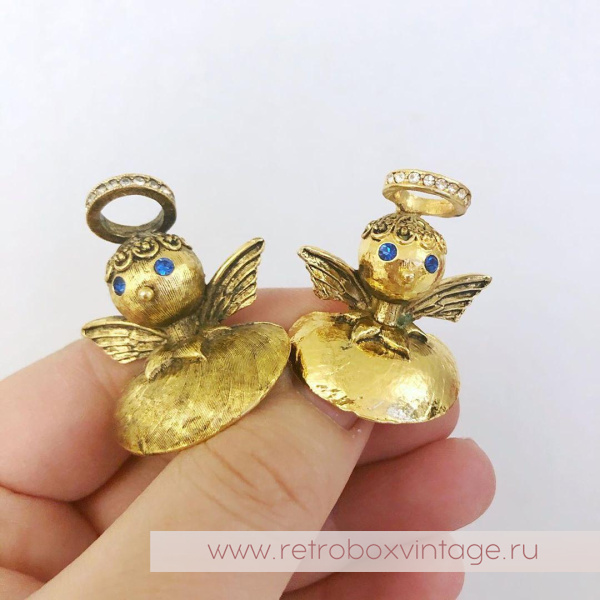 TORTOLANI Брошь наплечная «АНГЕЛОЧЕК: КОЛЛЕКЦИЯ «Голос совести»