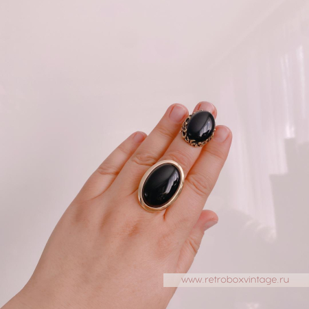 FIORE DI FIRENZE Кольцо «Черный феникс» с соколиным глазом