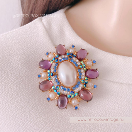 JOAN RIVERS Брошь «Аметистовая нежность» (уценка)