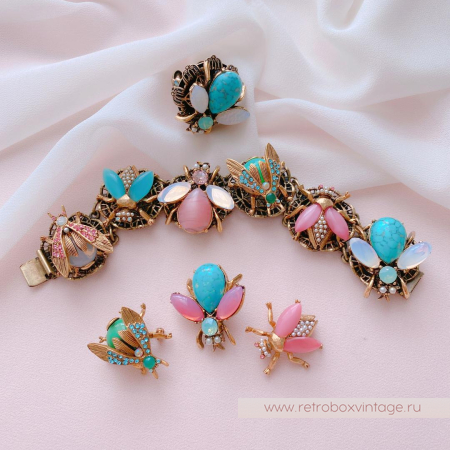 SWEET ROMANCE Браслет «Пастельные пчелки» размер 7