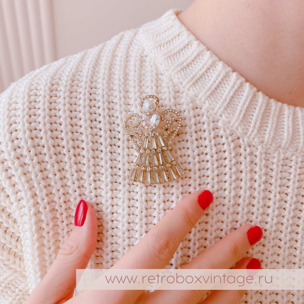 NAPIER Брошь "Рождественский ангел"