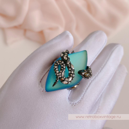 ALEXIS BITTAR Комплект «Магические имперские змеи: брошь, кольцо, браслет»