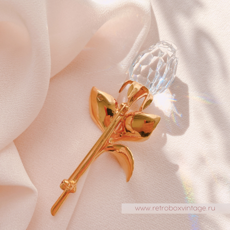 SWAROVSKI Брошь "Хрустальная роза" Коллекция Crystal Memories
