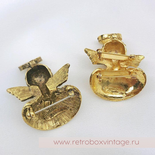 TORTOLANI Брошь наплечная «АНГЕЛОЧЕК: КОЛЛЕКЦИЯ «Голос совести»