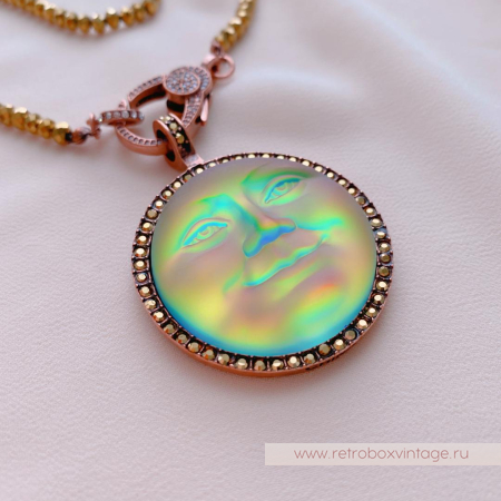 KIRKS FOLLY Кольцо «Лунная нимфа: хамелеон радуга»