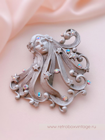 JJ / JONETTE JEWELRY Брошь «Принцесса звезд: серебро»