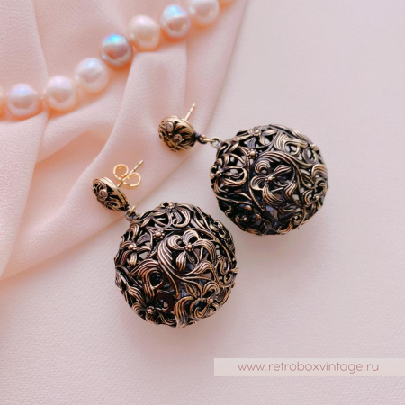 FIORE DI FIRENZE Серьги «Ирисы шары»