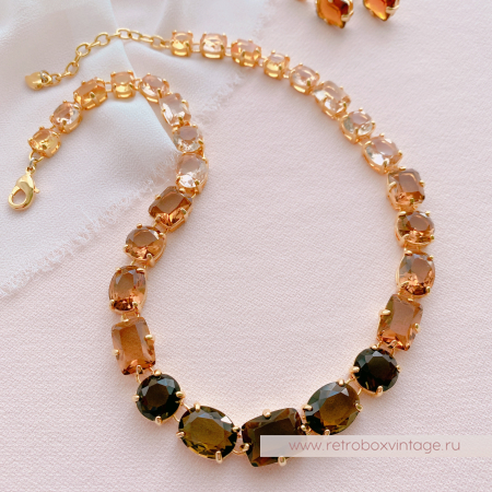 CAROLEE Ожерелье «Кристальная амбра»