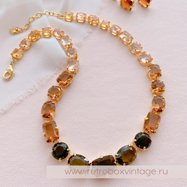 CAROLEE Ожерелье «Кристальная амбра»