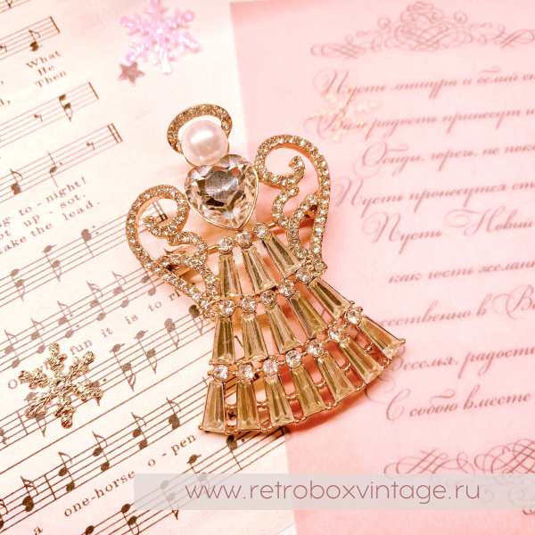 NAPIER Брошь "Рождественский ангел"