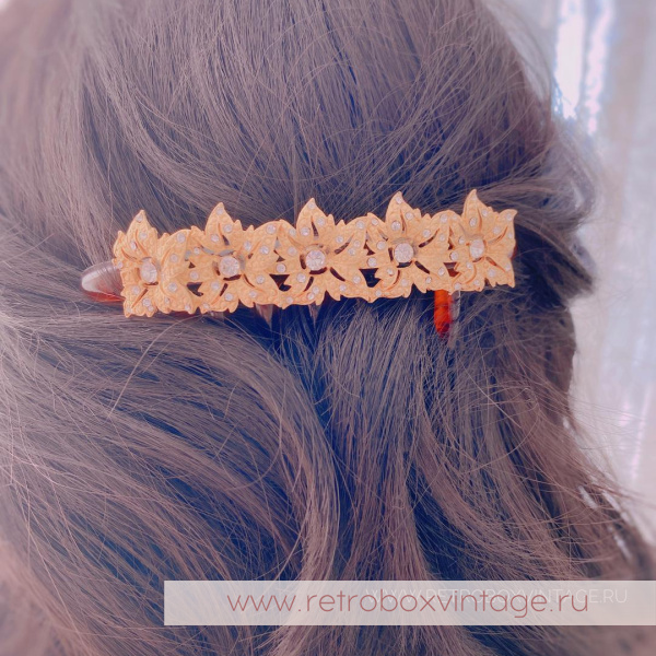 KIRKS FOLLY Гребень для волос «Золотые цветы»