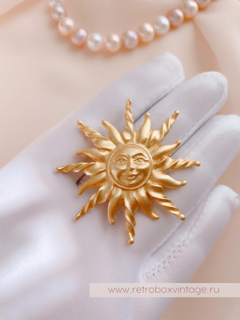 ANNE KLEIN Брошь «Солнышко»
