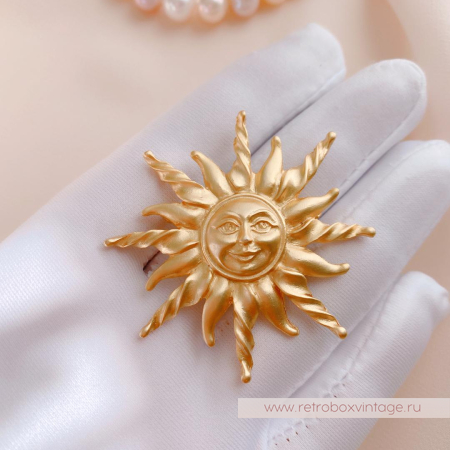 ANNE KLEIN Брошь «Солнышко»