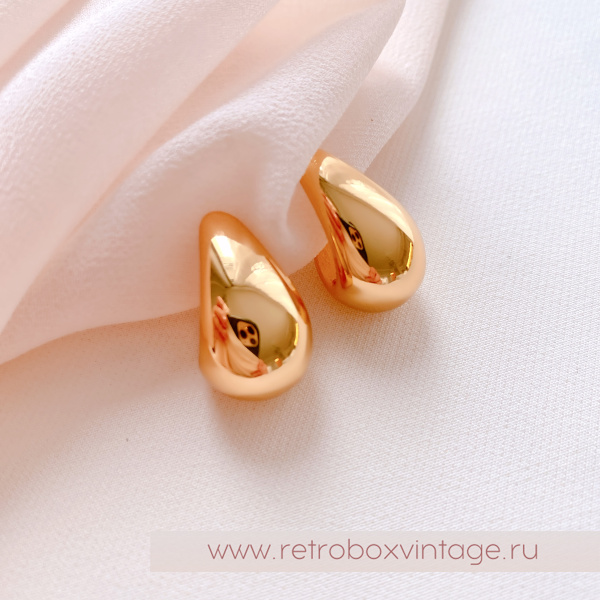 TALBOTS Серьги "Золотые капли"