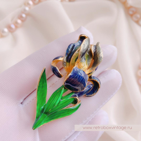 MFA Брошь «Синий ирис» / Музейная коллекция