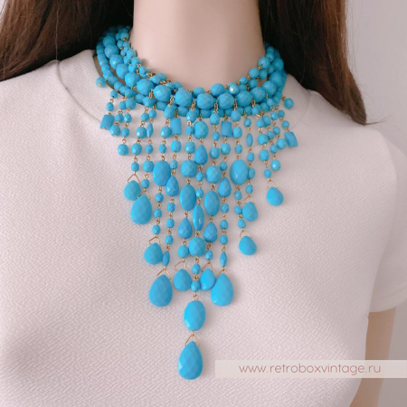 JOAN RIVERS Ожерелье «Бирюзовый водопад»