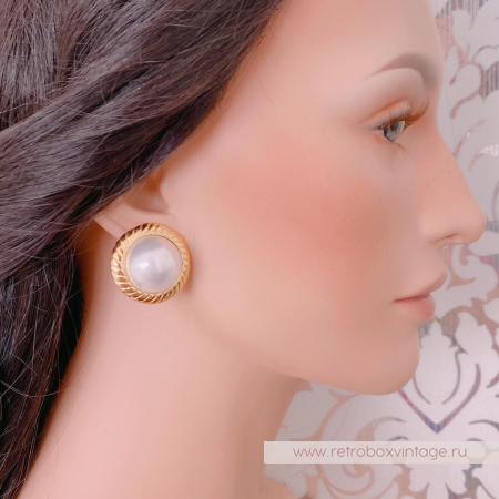 KJL / KENNETH J LANE Клипсы «Барбара» с культивированным жемчугом