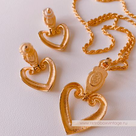 PREMIER DESIGNS Комплект "Сердце любви" Юбилейный выпуск (кулон на цепочке и серьги)