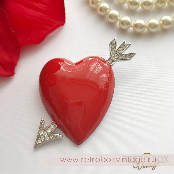 Брошь «Дела сердечные» bob mackie