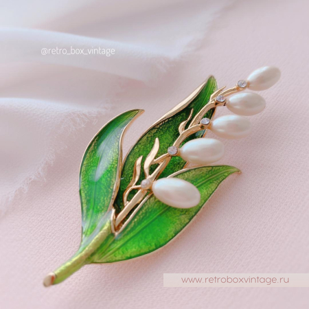 MONET Брошь «Майский ландыш»