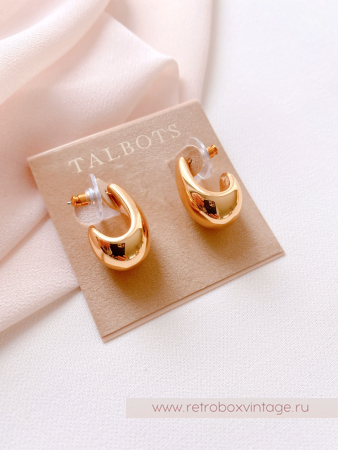 TALBOTS Серьги "Золотые капли"