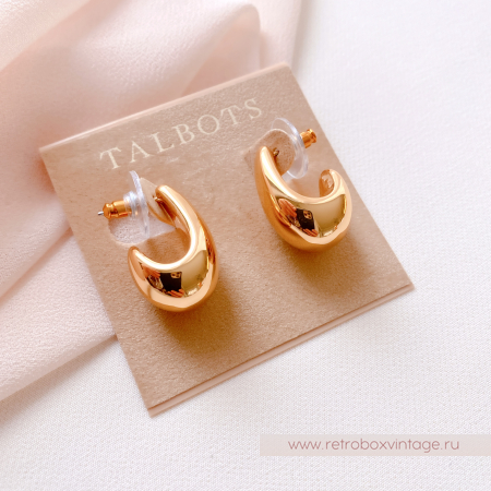 TALBOTS Серьги "Золотые капли"