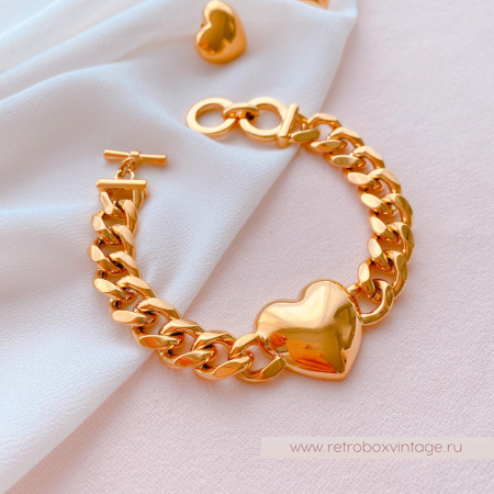 UVELINA Браслет-цепь "Золотое сердце"