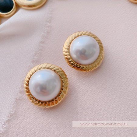 KJL / KENNETH J LANE Клипсы «Барбара» с культивированным жемчугом