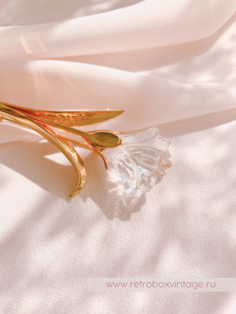 SWAROVSKI Брошь "Хрустальная лилия" Коллекция Crystal Memories
