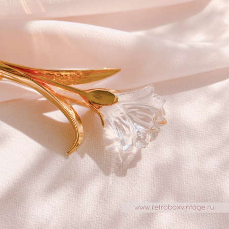 SWAROVSKI Брошь "Хрустальная лилия" Коллекция Crystal Memories