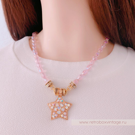 KIRKS FOLLY Ожерелье с магнитным кулоном «Звезда Андромеда»