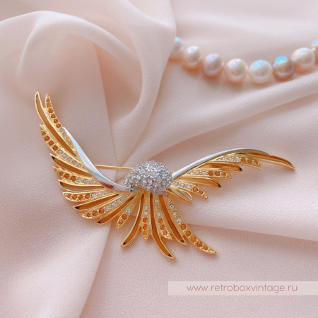 JOAN RIVERS Брошь «Золотая птица счастья» JOAN RIVERS Брошь «Золотая птица счастья»