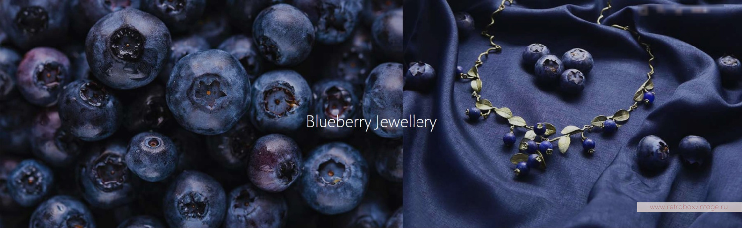 MICHAEL MICHAUD Брошь "Черника" (натуральный лазурит)