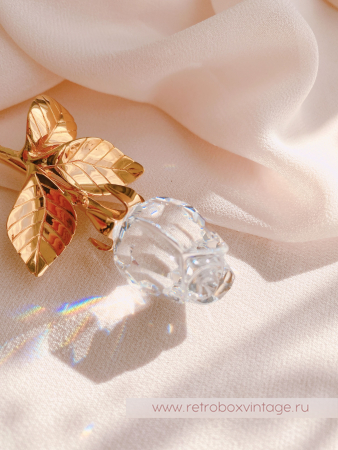 SWAROVSKI Брошь "Хрустальная роза" Коллекция Crystal Memories