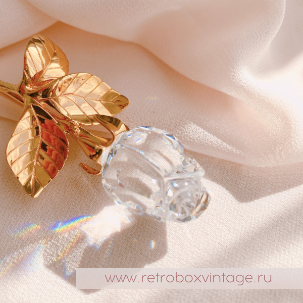 SWAROVSKI Брошь "Хрустальная роза" Коллекция Crystal Memories