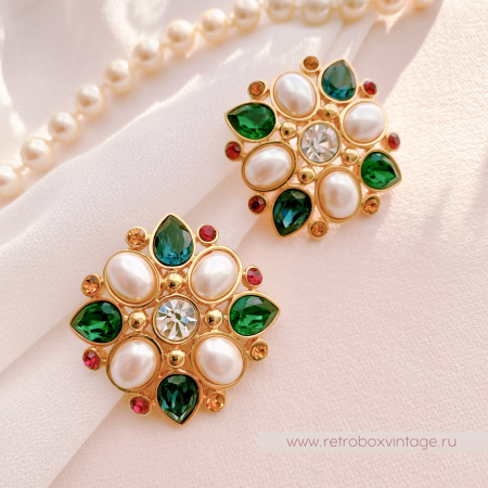 MONET Серьги «Мальтийская мозаика»